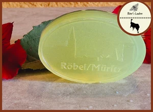 Aloe Vera Seife mit Motiv "Röbel/Müritz" ca. 75g - "Zitronella" - Bild 1 von 1
