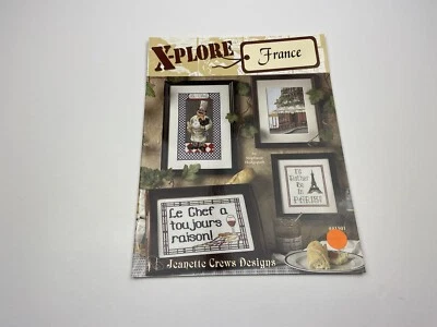 Jeanette Crews Designs X-Plore France Counted Cross Stitch Pattern Booklet 9P - Image 1 of 3