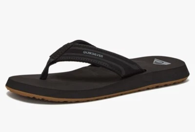 Sandalias Quicksilver para niños talla 2 chanclas negras Quiksilver jóvenes mono llave Foto 1 de 4