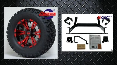 EZGO TXT ELECTRIC GOLF CART 6" LIFT KIT + 12" WHEELS and 23" ALL TERRAIN TIRES - Image 1 of 4