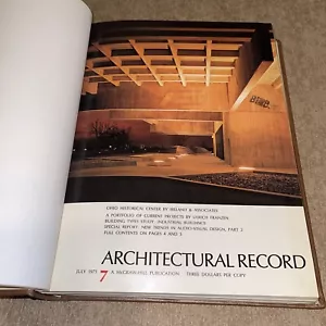 Architectural Record Library Bound From July To September Of 1971 - Picture 1 of 9