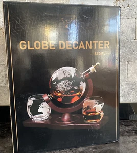 Oaksea Whiskey Globe Dekanter 850 ml Geschenk für Männer Ehemann, Jubiläum Unikat.. - Bild 1 von 6