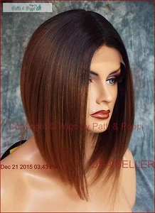 LACE FRONT LACE MIDDLE PART CUTE ANGLED BOB COLOR 2T4.27 GORGEOUS WIG 436 - Picture 1 of 12
