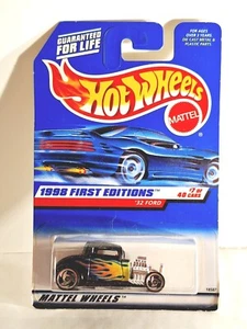 1998 Hot Wheels First Editions schwarz '32 Ford 5Sp 7/48 #636 HW52-013024 - Bild 1 von 3