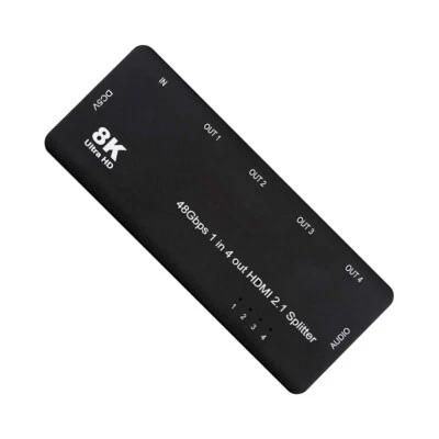 HDMI Splitter Ultra-HD Converter 8K 60hz Compatible 2.1 Switch 1-IN-4-OUT HDCP - Image 1 of 4