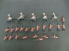 25 Lead Red Coat Soldiers Proprietors Britains LTD England Movable Swords Horses
