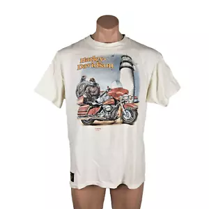 1989 Vintage Original Harley Davidson 3D EMBLEM Lighthouse XL Hell and Back - Picture 1 of 11
