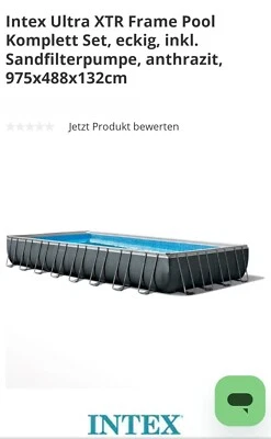 Intex 26378 Ultra XTR Frame Aufstellpool luxuriöser Gartenpool Aussenpool - Grau - Bild 1 von 4