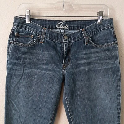 BLUE CULT Jeans Size 28 Women (32x32) Boot Cut 5-pocket Blue Denim Zip ~EUC~4465 - Image 1 of 4