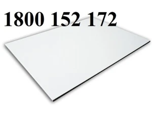 ALUMINIUM COMPOSITE PANEL MATT WHITE SHOPFIT SIGNS 2440 X 1220 X 3MM CARAVANS - Picture 1 of 1