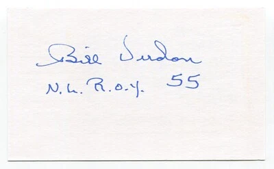 Bill Virdon Signed 3x5 Index Card Autograph Baseball MLB Pittsburgh Pirates - Image 1 of 2