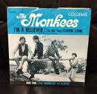 Vintage The Monkees 45 Picture Sleeve "Steppin' Stone, I'm A Believer", Colgems