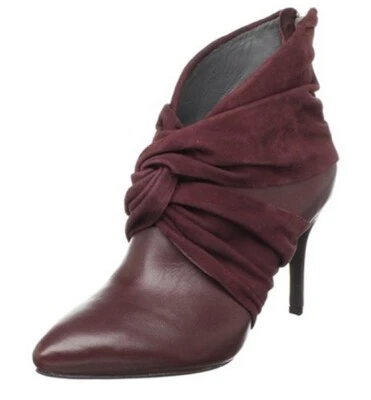 DKNY Women's Isabella Ankle Boots Bootie Red Burgundy 9 - Image 1 of 4