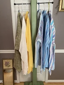 Lot Of 6 Pure Linen Shirts~XL~Millar/Murano/Idillio/Cremieux/Peterman...~MINT!! - Picture 1 of 16