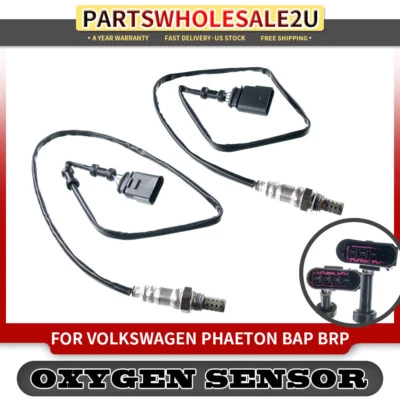 2x Sensores de oxígeno O2 para Volkswagen Phaeton BAP 04-05 BRP 2006 6,0 L aguas abajo Foto 1 de 4