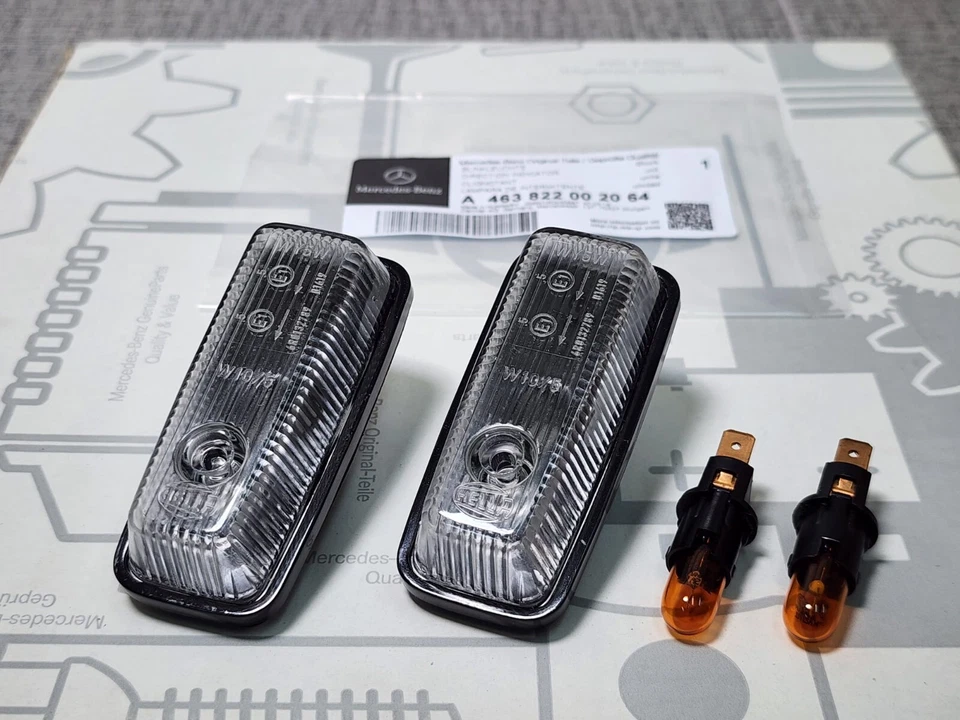 Blinker seitlich Original Mercedes G Klasse Seitenblinker weiß W 460 461 463 Set - Bild 1 von 4
