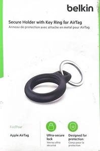 Belkin Secure Holder with Key Ring for AirTag - Black (Open Box) - Picture 1 of 3