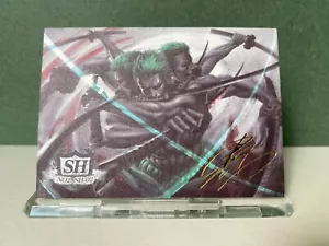 One Piece Anime Trading Card SH 02 Voicer Signature Sketch Card ZORO 403/666 - Picture 1 of 5