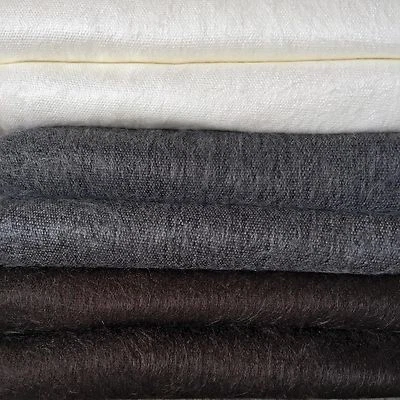 SOFT & WARM MULTICOLOR SOLID PLAIN ALPACA WOOL HANDMADE BLANKET PLAID QUEEN SIZE - Image 1 of 3