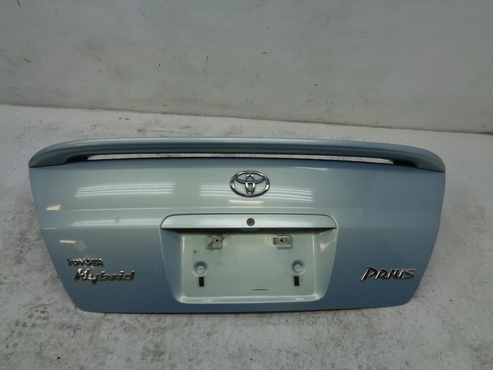 DK901585 2001-2003 TOYOTA PRIUS REAR TRUNK LID HATCH W/ SPOILER AQUA OEM — 第 1/4 张图片