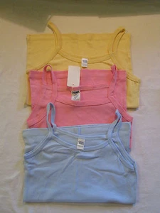 Girl's Spaghetti Strap Top /Camisole Pink, Yellow, Blue Sizes S-XL CHOICE  - Picture 1 of 3