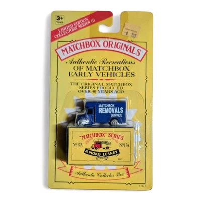 Camión de Servicio Matchbox Originals #17A Azul Mudanzas Edición Limitada Coleccionable Foto 1 de 2