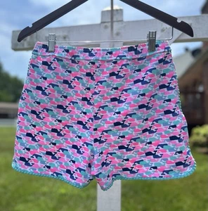 NWOT Girl’s Vineyard Vines Blue, Pink, Teal Whale Print Shorts Size XL - Picture 1 of 8