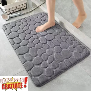 Badematte rutschfest 50 x 120 cm Formgedächtnisschaum, ultraweich & A - Bild 1 von 6