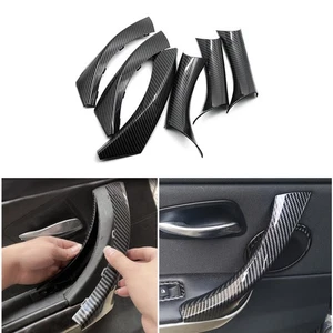 6Pcs/Set Inner Door Panel Handle Pull Interior Trim Cover For BMW E90 3 Series - Picture 1 of 14
