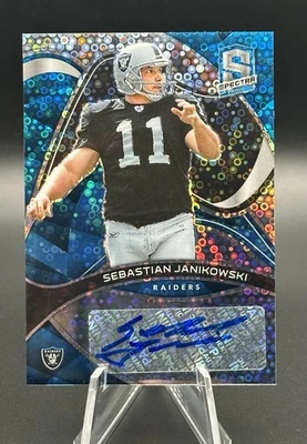 2022 Panini Spectra - Signatures Sebastian Janikowski Blue Disco Auto /30 - Image 1 of 3
