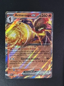 Pokemon TCG Armarouge ex SV04: Paradox Rift 027/182 Double Rare - Picture 1 of 2