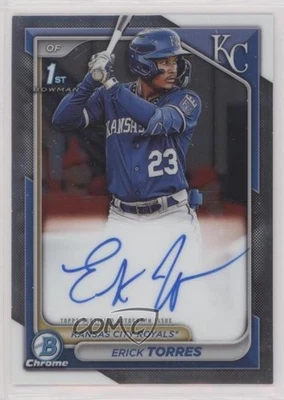 2024 Bowman Chrome Prospect Auto Erick Torres #CPA-ET - Image 1 of 3
