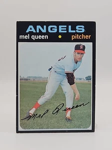 1971 Topps Baseball #726 Mel Queen Vintage California Angels MLB Trading Card - Bild 1 von 2