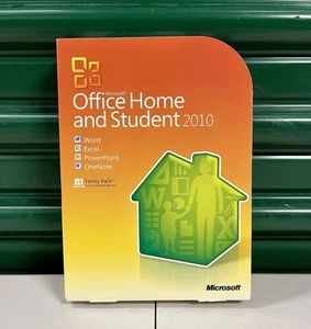 Genuine Microsoft Office 2010 Home and Student Family Pack for 3 PCs RETAIL Box - Picture 1 of 3
