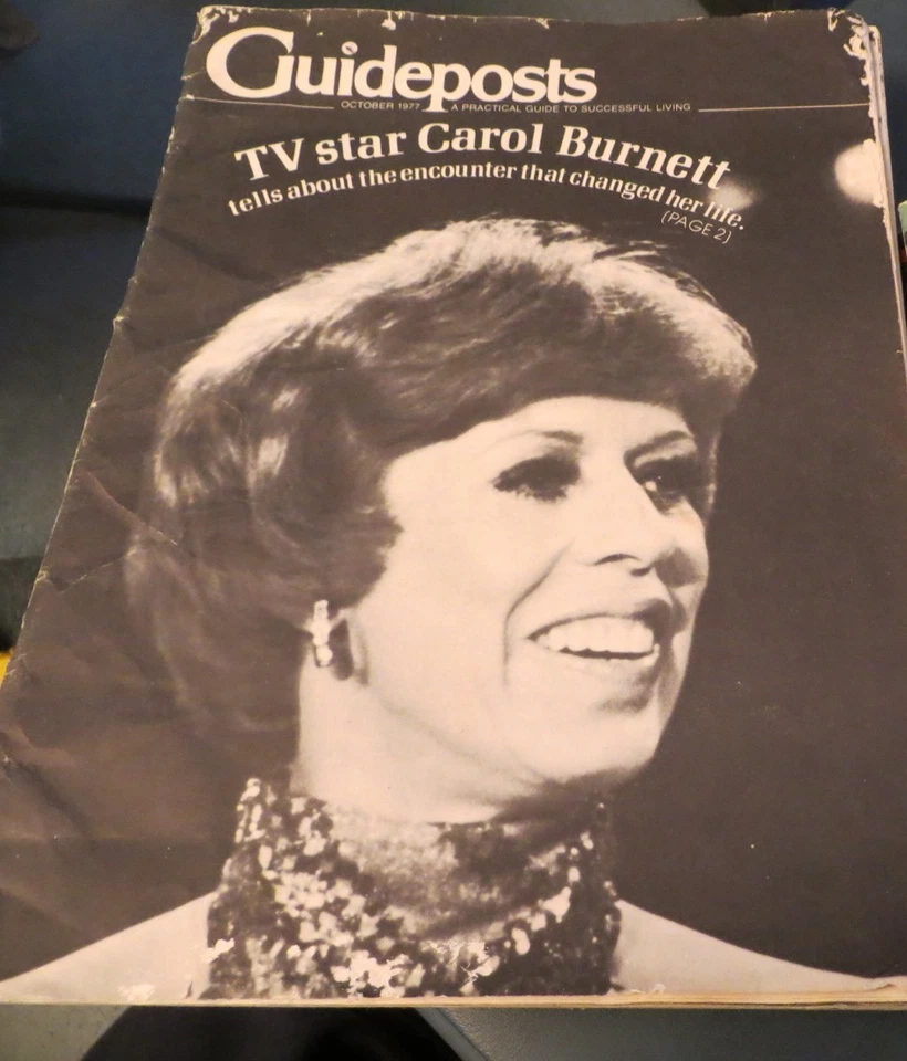 VINTAGE LARGE PRINT 1970's GUIDEPOSTS LOT (9) BURNETT CARTER TILLIS - Image 1 of 4