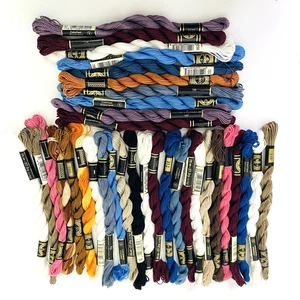 Lot of 34 DMC Perle Cotton Thread Size 5 Embroidery Floss Mixed Colors Crochet - Picture 1 of 4