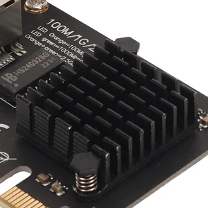 PCIe Ethernet Card 10 100 1000 2.5Gbps RJ45 Port Wake On LAN Control Gi NEW - Afbeelding 1 van 12