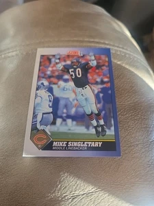 Mike Singletary, 1991 Score, #6, Chicago Bears, - Picture 1 of 2