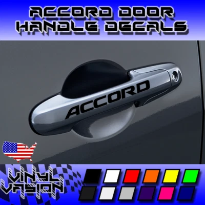 4x Door Handle 2003-2007 Decal Sticker for Accord Honda Si Turbo Type R S JDM Foto 1 de 3
