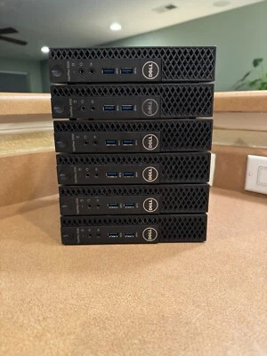 Lot - 6 Dell OptiPlex 3050 Micro i5-6500T 2.5GHz 8GB RAM 256GB SSD NO AC - Image 1 of 2