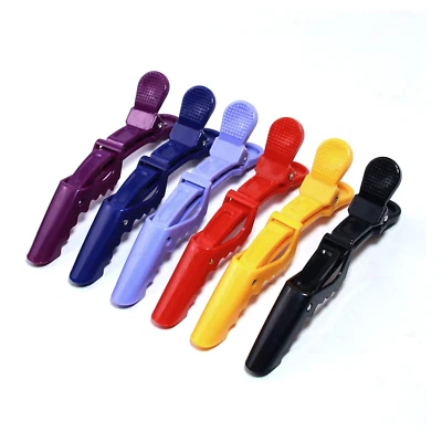 6 Haarklammern Friseur,Haarclips zum Stylen und Schneiden,No-Trace Abteilklammer