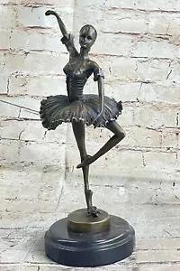 Original Milo Special Patina Prima Ballerina Bronze Skulptur Marmorfigur Deal - Bild 1 von 10