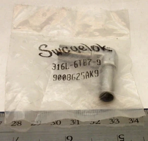 Swagelok SS-316L-6TB7-9 90° Tube Butt Weld Union Elbow, 1/2 in. OD - NEW Old Stk - Picture 1 of 7