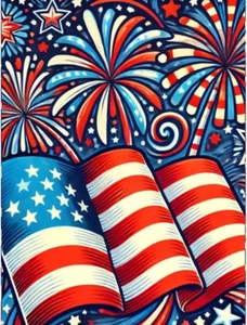 4Th of July Diamond Painting Kits for Adults, National Flag Day Diamond Art Kits - Picture 1 of 12