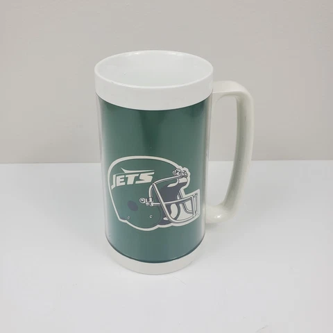 New York Jets NFL Football Mug Beer Stein Plastic Cover