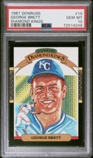 1987 Donruss George Brett Diamond Kings #15 (HOF) PSA 10 GEM MINT Fresh Grade