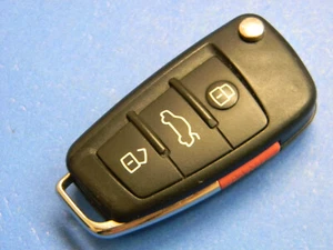 AUDI FLIP KEY KEYLESS ENTRY REMOTE FOB IYZ3314 315 MHz - Picture 1 of 4