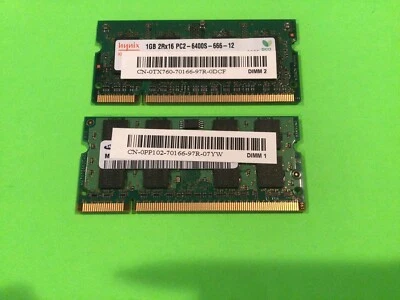 HYNIX  1GB  2Rx16  PC2 - 6400S - 666 - 12  ( 2 Count DIMM2  & DIMM1 ) - Image 1 of 2