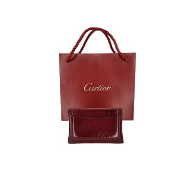 Cartier Patent Leather Happy Birthday Card Holder - Image 1 of 4