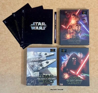 STAR WARS  THE FORCE AWAKENS - NOVA NOVAMEDIA ONE CLICK BLU RAY STEELBOOKS - NEW - Image 1 of 4